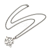 Non-Tarnish 201 Stainless Steel Pendant Necklaces for Man NJEW-Q336-02J-P-5