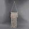 Cotton Cord Macrame Woven Wall Hanging HJEW-C010-13-3