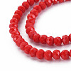 Opaque Solid Color Glass Beads Strands EGLA-A034-P3mm-D22-3
