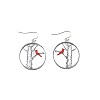 Zinc Alloy Enamel Dangle Earrings FS-WG03B65-01-5