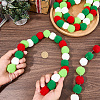 4Pcs Pom Pom Ball with Polyester Cord Hanging Banners AJEW-CP0009-76C-3