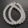 Natural White Jade Round Beads Strands G-D662-8mm-2