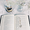 12Pcs Tibetan Style Alloy Bookmark Findings with Holes AJEW-SC0004-43-5