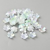 Acrylic Imitation Shell Bead Caps SACR-WH0008-034A-1