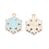 Christmas Style Alloy Enamel Pendants ENAM-Q442-67-3