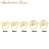 Rack Plating Brass Open Cuff Ring Settings KK-Z071-30G-4