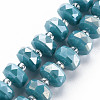 Electroplate Glass Beads Strands EGLA-N041-009-2
