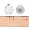 Tarnish Resistant Flat Round 304 Stainless Steel Plain Edge Bezel Cups STAS-R083-02-3