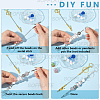4Pcs Alloy Bracelet Tool Jewelry Helper Beadable Alligator Clips AJEW-SP0001-70-5
