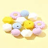 5 Styles Food Grade Eco-Friendly Silicone Beads SIL-FS0001-24-9