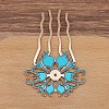 Alloy Hair Comb Findings PW-WGAD31C-05-1