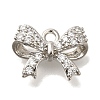 Brass Micro Pave Cubic Zirconia Pendants KK-Q001-11P-1