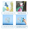 Waterproof PVC Colored Laser Stained Window Film Adhesive Stickers DIY-WH0256-020-3