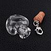 Mixed Shapes Glass Wishing Bottle Pendants HJEW-JM00186-3