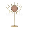 Iron Tabletop Detachable Jewelry Stand with Eye Shaped Vanity Mirror BDIS-K006-01G-3