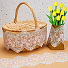 5Yards Polyester Flower Lace Trim Ribbon OCOR-GF0002-63-5