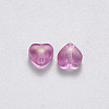 Transparent Spray Painted Glass Beads X-GLAA-R211-02-B06-2
