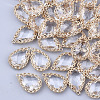 Transparent Glass Pendants GLAA-T007-08G-2