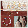 Natural Freshwater Pearl Pendant Locking Stitch Markers HJEW-AB00148-5