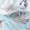 25M Nylon Elastic Pleated Lace Trim OCOR-CY0001-13F-3