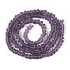 Frosted Transparent Glass Beads Strands LS-GLAA-N016-4mm-02-2