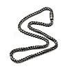 304 Stainless Steel Wheat Chain Necklace with Magnetic Clasp for Men Women NJEW-E038-05AS-1