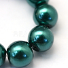 Baking Paint Pearlized Glass Pearl Round Bead Strands X-HY-Q003-10mm-79-3