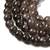 Natural Smoky Quartz Beads Strands G-B167-A09-8mm-4