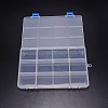 Rectangle PP Plastic Bead Storage Container CON-WH0080-79-3