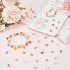 60Pcs Dyed Synthetic Coral Flower Charms PALLOY-BM00009-4