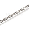 304 Stainless Steel Rhinestone Cup Chain Bracelets AJEW-B004-01B-A-3