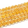 Natural Citrine Beads Strands LS-G-E326-10mm-01-1