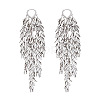 Leaf Tassel Brass Chandelier Earrings FS-WGB1A2D-02-3