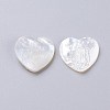 Natural White Shell Mother of Pearl Shell Cabochons SSHEL-L017-010-3