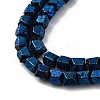 Electroplated Natural Lava Rock Beads Strands G-A256-D01-01C-2