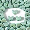 50Pcs UV Plating Opaque Acrylic Beads MACR-YW0004-06C-1