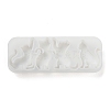 Cat Shape Pendant DIY Silhouette Silicone Mold DIY-K067-02C-3