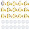 DIY Blank Dome Brass Cufflink Making Kits BUTT-DC0001-14-1