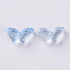 Transparent Spray Painted Glass Beads GLAA-S190-018A-05-2