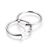 201 Stainless Steel Hoop Earrings with 304 Stainless Steel Pin EJEW-YW0001-04-P-2