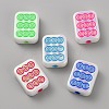 UV Platinum Opaque Acrylic Beads MACR-WH20001-26C-1