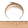 Textured 304 Stainless Steel Cuff Bangles for Women BJEW-C158-01B-GP-3