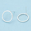 Brass Ear Stud Findings KK-S336-33S-1