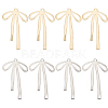 8Pcs 2 Colors Brass Pendants KK-GO0001-68-1