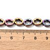 Electroplated Synthetic Non-magnetic Hematite Beads Strands G-L613-Z01-01I-4