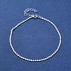 925 Sterling Silver Flat Round Link Chain Bracelets for Women BJEW-E101-01S-09-2