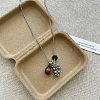 304 Stainless Steel & Natural Tiger Eye Beads Pendant Long Necklaces WGA14F7-04-1