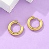 Ion Plating(IP) 304 Stainless Steel Huggie Hoop Earrings EJEW-F111-14mm-G-5