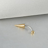 Cone 304 Stainless Steel Eyebrow Curved Barbell Rings with Spikes End WG9938B-09-1