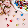 50Pcs 10 Colors Handmade Lampwork Beads Strands LAMP-ME0001-03-5